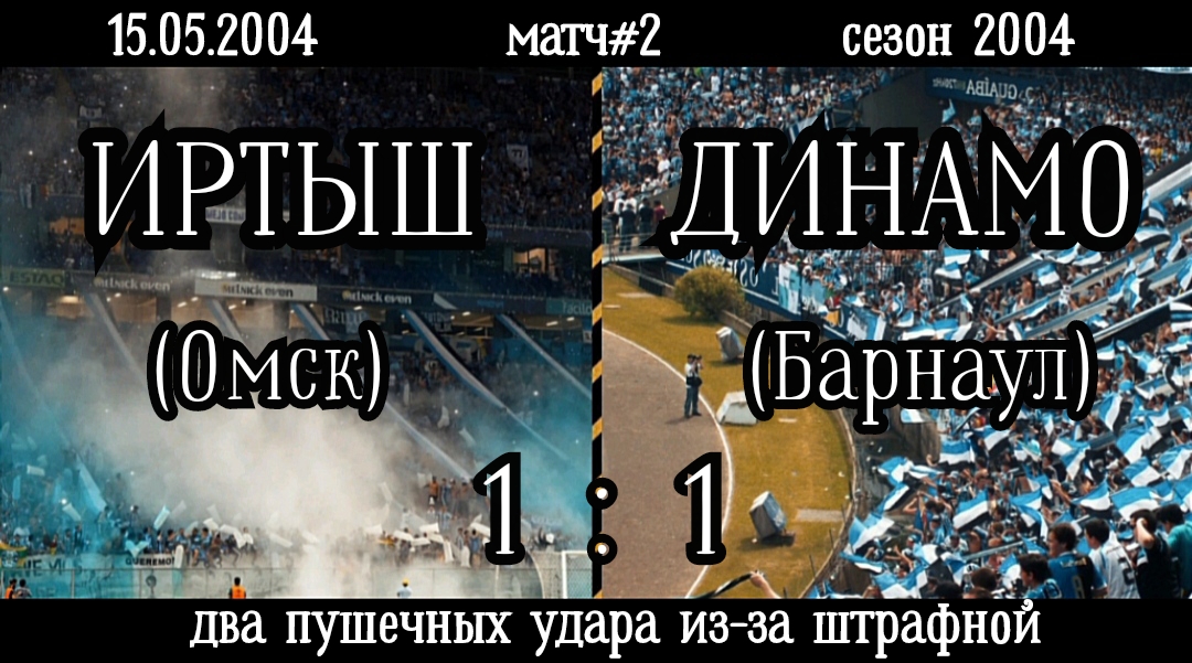 Иртыш-Динамо 1:1 (15.05.2004). Матч#2, сезон 2004 (видео голов).