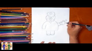 Как нарисовать врача/доктора. Онлайн-школа рисования "Малевашки"