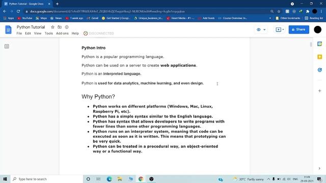 Python Tutorial || Introduction (Free Course)