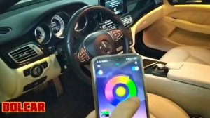 Установка RGB подсветки салона Мерседес / Mercedes CLS w218 / Ambient light