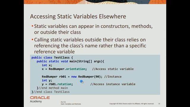 7-6 Variabel dan Metode Static смотреть онлайн