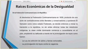 Sociales - Orígenes de la desigualdad en El Salvador, las raíces, la agudización y el conflicto