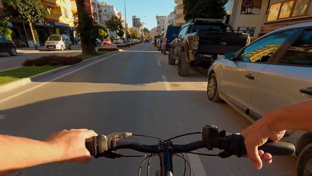 Алания Махмутлар. Прогулка по Махмутларе на велосипеде. Алания Турция 2023 #алания #махмутлар