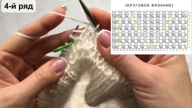 Шикарный двусторонний ажурный узор спицами на основе полупатентной резинки (+ схема) для свитеров