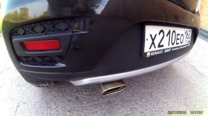 Renault Sandero обзор спортивной выхлопной  системы MUTE