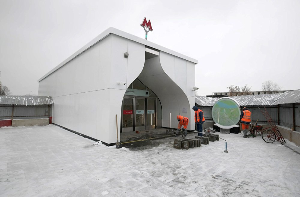 На БКЛ завершается строительство павильона станции "Кленовый бульвар" / Город новостей на ТВЦ