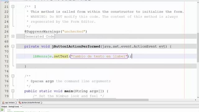 Java Grafico #2 Ejemplo de JTextField y JLabel смотреть онлайн