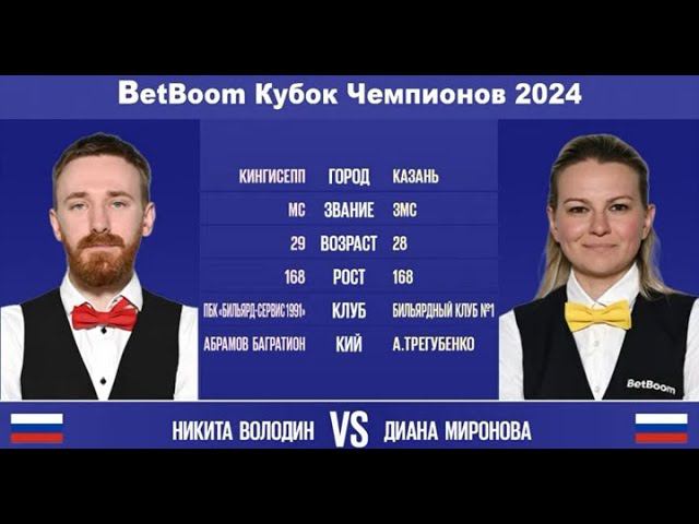 "BetBoom Кубок Чемпионов 2024". Н.Володин (RUS) - Д.Миронова (RUS) Свободная пирамида. 23.07.24.