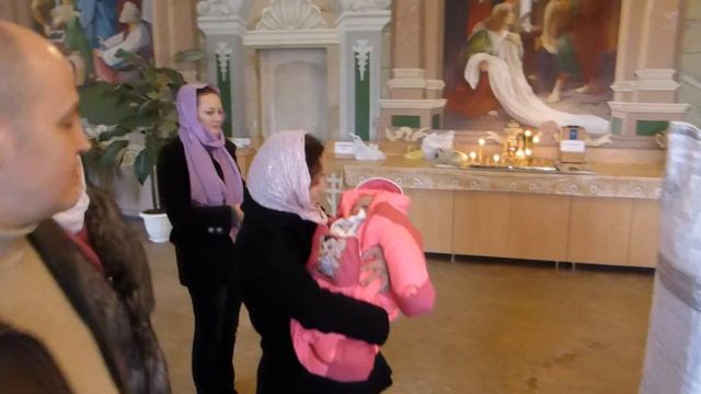Крещение месячного ребенка в православной церкви - 2 смотреть онлайн