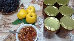 Как я варю варенье из айвы с грецким орехом