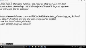 How to download and install adobe photoshp cs 8 0  freely and directly