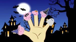 Peppa Pig Halloween Finger Family  Nursery Rhymes Lyrics