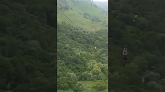 Зиплайн на Медовых водопадах (Карачаево-Черкессия)