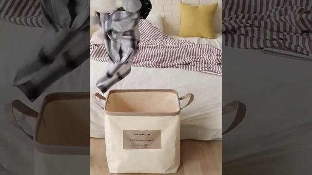 Корзины-органайзеры для хранения одежды, из хлопка и льна, водонепроницаемые, разных размеров.
