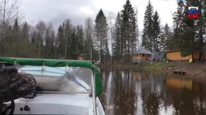 Река Омь, исток.