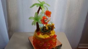 торт черепаха и львёнок\ sun cake