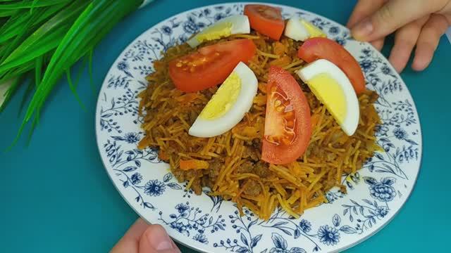 Узбечка научила! Рассыпчатый Плов с жареной вермишелью и мясом??