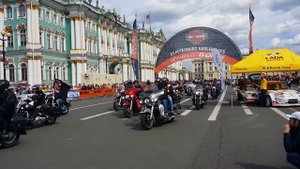 Санкт-Петербург парад мотоциклов Harley-Davidson