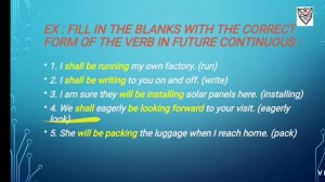 Future continuous tense (Std :- 7) (Sub :- English Grammar)