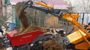 Мини-думпер ANT BY-800 и мини-погрузчик Hysoon HY-380