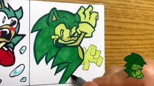 Drawing FRIDAY NIGHT FUNKIN'-Tails Caught Sonic / Sonic Drowned / Sink.EXE / Documic.txt