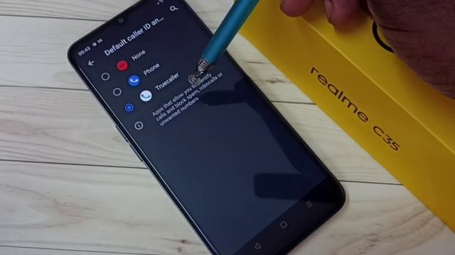 Телефон Realme C35 изменить идентификатор абонента по умолчанию и приложение для рассылки спама