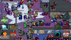 AMONG US with 1 MILLION PLAYERS, but SUPER IMPOSTER on POLUS MAP