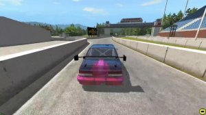 BeamNG Drive Spike Strip Race Car Crashes #3