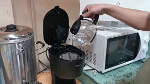 Кофеварка Китфорт, первый запуск. Kitfort KT-734. И пробую варить кофе.