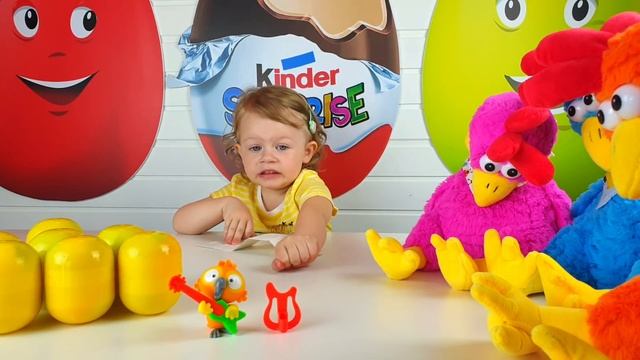 Kinder surprise Maxi и танец смешных петухов смотреть онлайн
