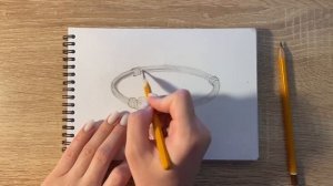 Как нарисовать браслет карандашом | Рисунок для начинающих поэтапно