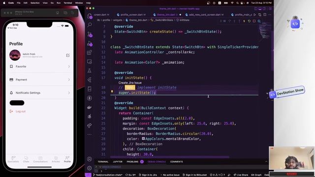 Delete Stripe Payment Card| Theme Button| flutter tutorial app| Mental Health App| Episode 50