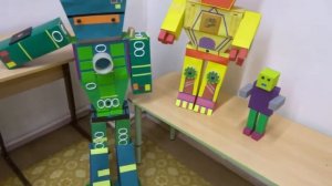 Роботы из картона