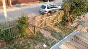 Ремонт на даче. Строим фронтон. Как поднять блоки на второй этаж :)