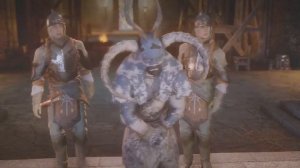 Dragon Age Inquisition Promoting barris plus there was a goat lol.