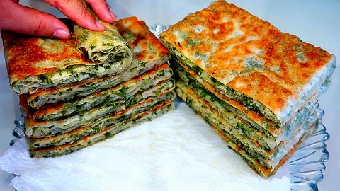 Турецкие ЛЕПЕШКИ с ЗЕЛЕНЬЮ. Вкуснее Вы еще не ели! Очень вкусный и простой рецепт лепёшек.