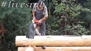 Рубка сруба по древней русской технологии