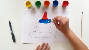 Как нарисовать детскую пирамидку? How to draw a children's pyramid?