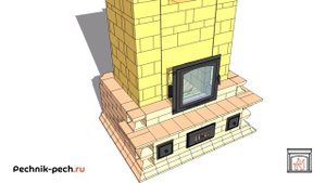 ПОДРОБНАЯ КЛАДКА ПЕЧИ КАМИНА 5x4 кирпича ДЛЯ ДОМА (двухконтурная печь с хлебной камерой Скандинавия