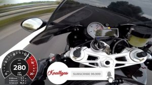 BMW S1000RR 0-300 Km/h  [GPS] - TOP SPEED - ACCELERATION - TIMING