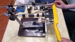 Правка хлебного ножа (серрейтор, сканди) и немного сложностей.