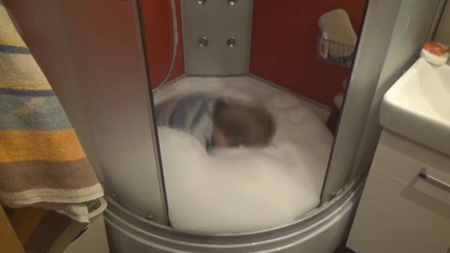 Пена. Елисей играет с пеной. Или когда пены много смотреть онлайн