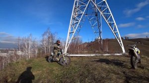 Первый раз на мотоцикле эндуро! Обучение и покатушки!