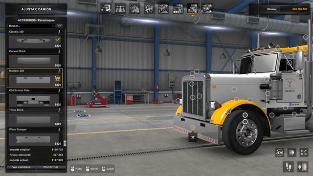 ATS 1.46 Mod Review - Peterbilt 359 Modificación completa смотреть онлайн