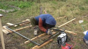 Время варить!!! Варим ворота на забор, завершение строительства забора.