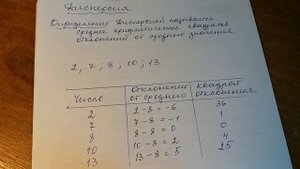 2. Описательная статистика. Отклонения. Дисперсия.