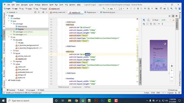 Create Simple Login and Signup /Register Form in Android Studio 3.6 - Tech Aside смотреть онлайн