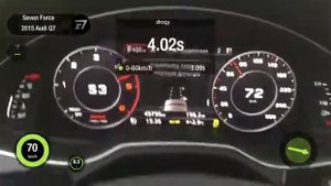 Разгон 0-100 км/ч Audi Q7 Stock