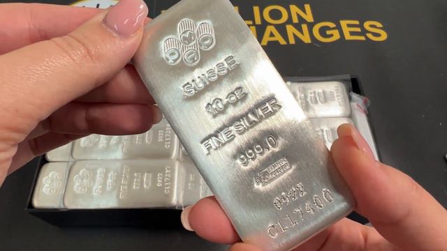 Unboxing 10 oz PAMP Suisse Silver Cast Bar смотреть онлайн