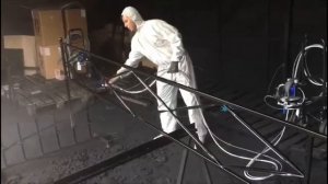 Запуск электростатического оборудования Graco на участке окраски кованных изделий